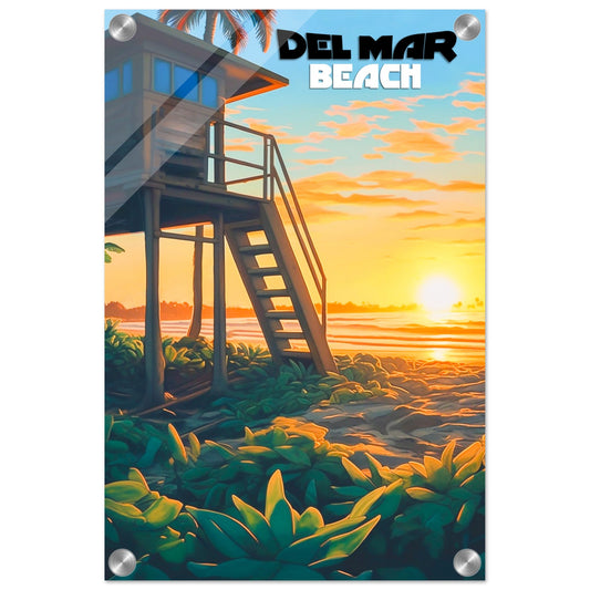 Del Mar Beach Acrylic Print