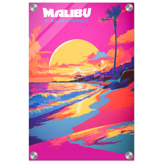 Malibu Beach California Acrylic Print